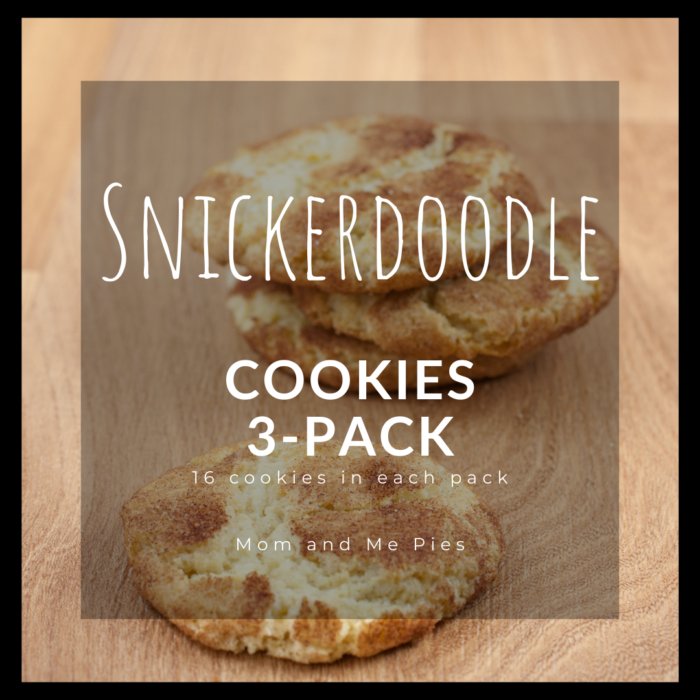 COOKIES: 3-PACK (16 cookies w/ each pack) - Snickerdoodles