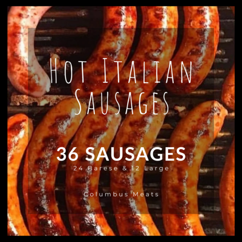 hot italian sausages on a girll