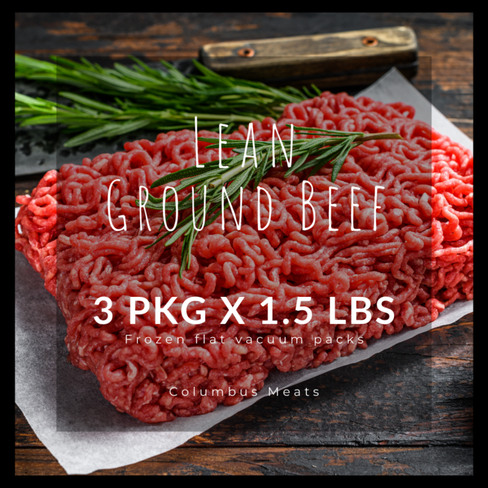 Lean ground beef raw