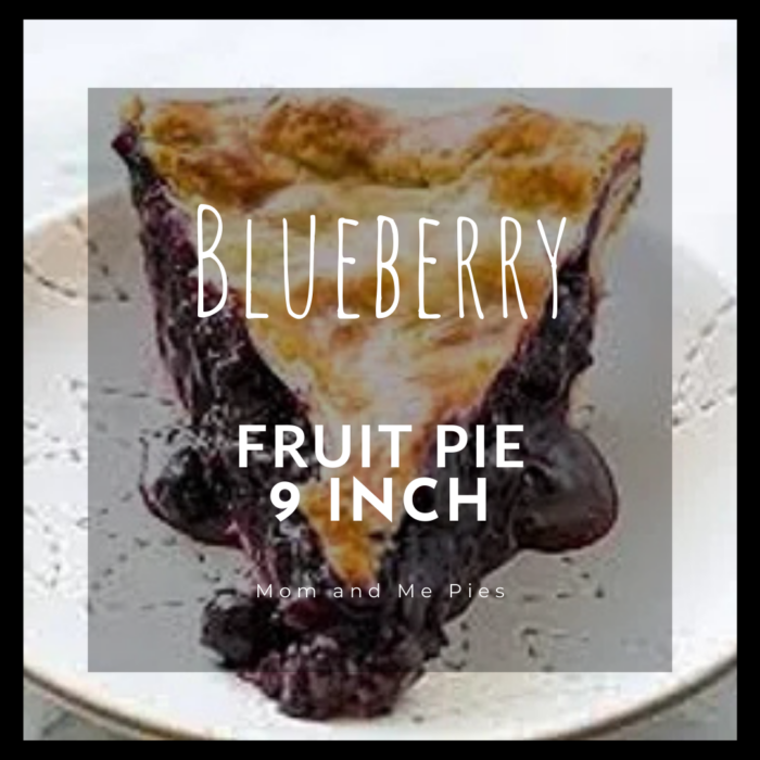 FRUIT PIE: 9 INCH - Blueberry