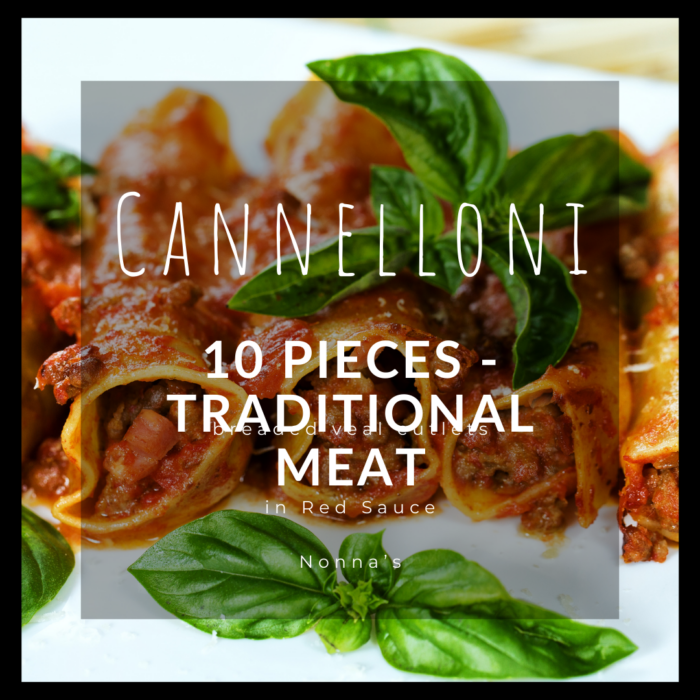 Traditional Cannelloni -