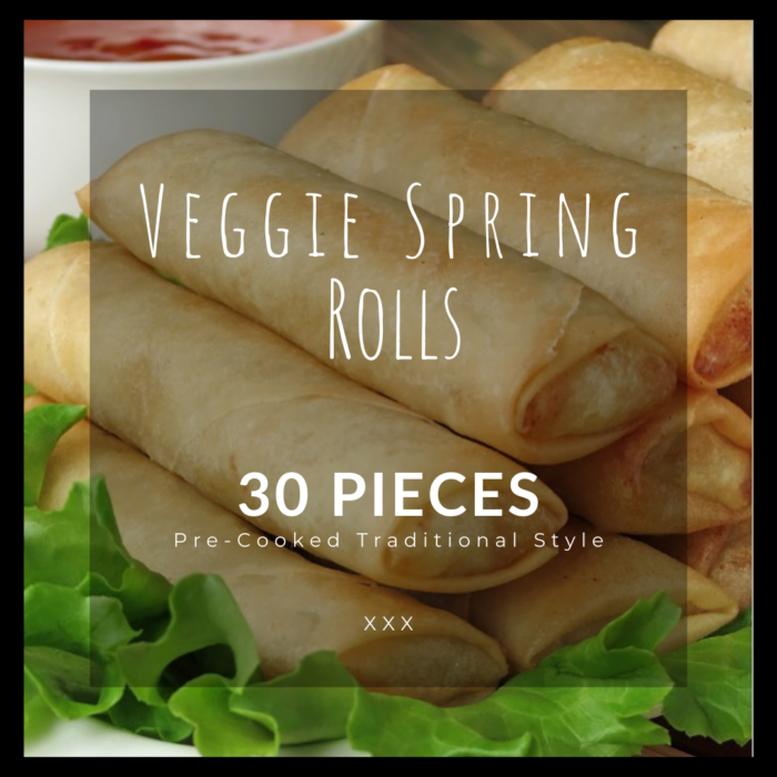 30 Veggie Spring Rolls