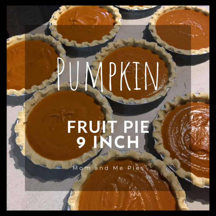 FRUIT PIE: 9 INCH - Pumpkin